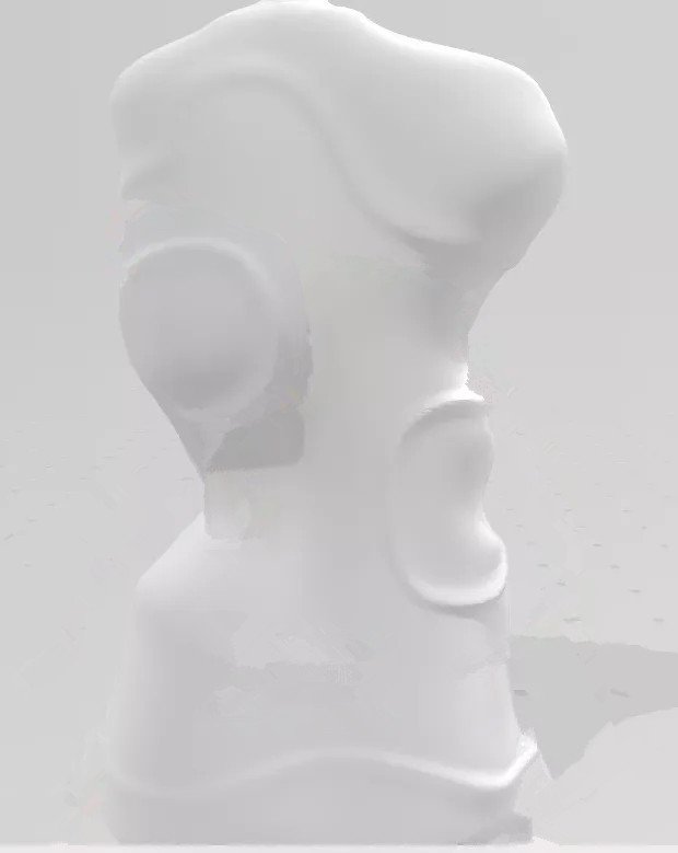 脊柱侧弯3D雕刻支具电脑建模