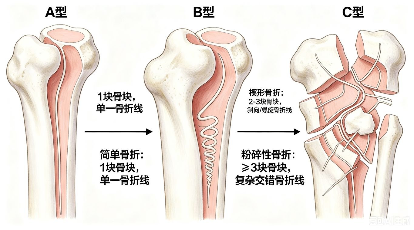骨伤的种类：损伤分型逻辑与临床预后差异