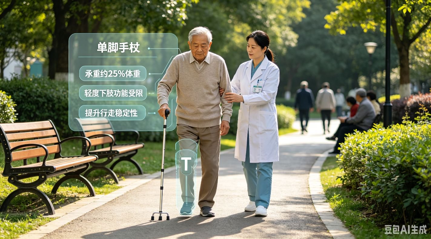 拐杖的种类与临床适用范围