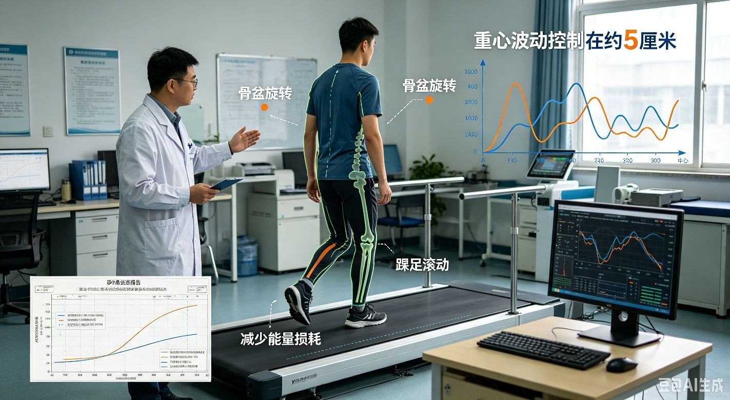 人类行走姿势力学原理与节能进化机制