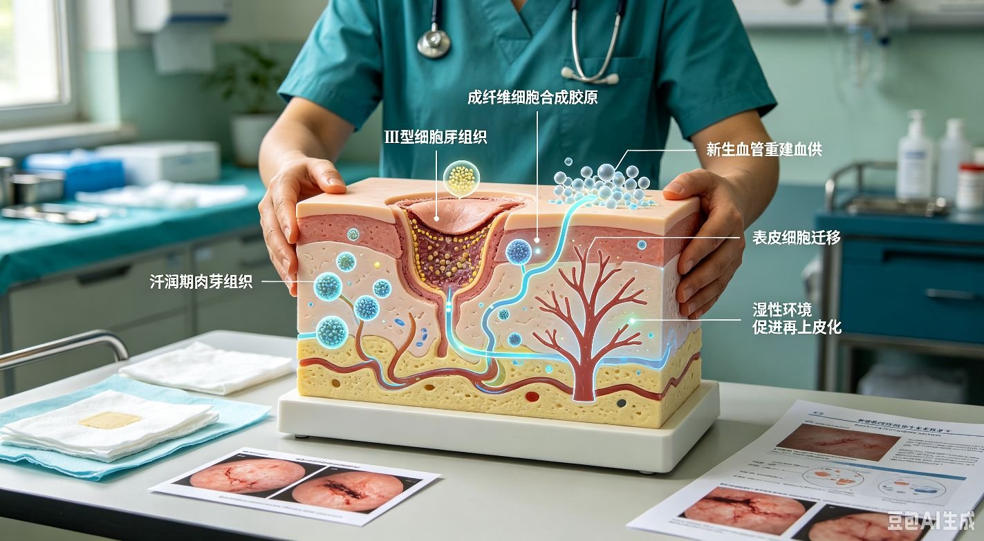 人体皮肤愈合的分期调控机制与循证护理原则
