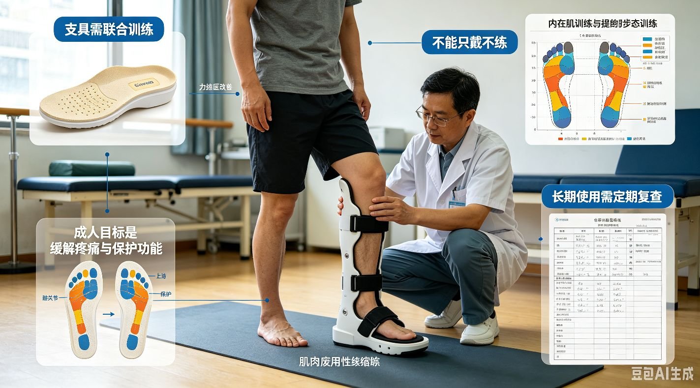 扁平足矫形支具：力学代偿的循证边界与适配原则