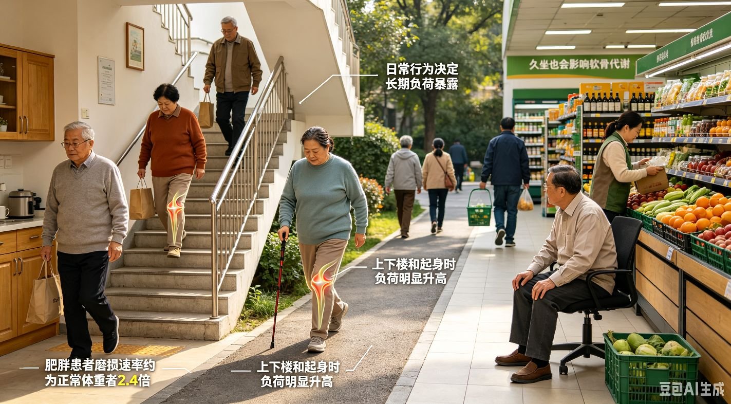 软骨磨损：力学过载与修复失衡的退行性边界